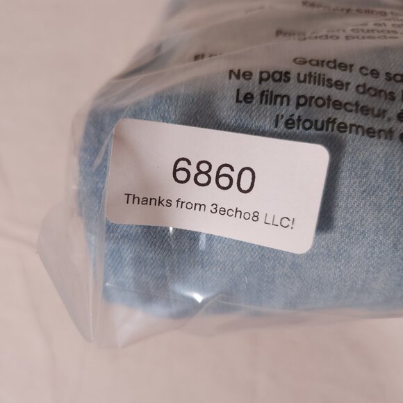 Garnet Hill Relaxed Denim Jeans Jacket Womens Size 8 Organic Cotton Blend - Picture 15 of 15